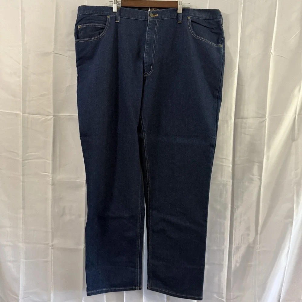 Carhartt Denim Modern Fit Work Jean Mens 46X32‎ Fits 48x33.5 Dark Wash